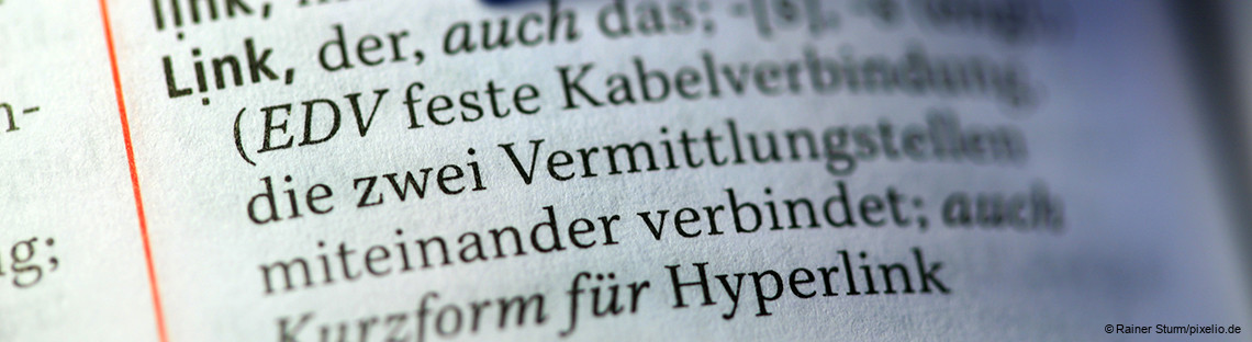 Ausschnitt eines Wörterbuchs